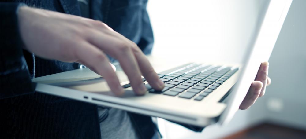 Man with laptop
