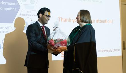 Feroz Zahid successfully defended his thesis (Photo: Simula/Karoline Hagane) Feroz Zahid successfully defended his thesis (Photo: Simula/Karoline Hagane)