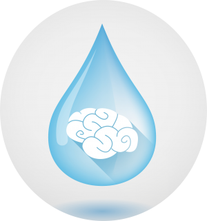 Water drop and brain (Illustration: Colourbox) Water drop and brain (Illustration: Colourbox)
